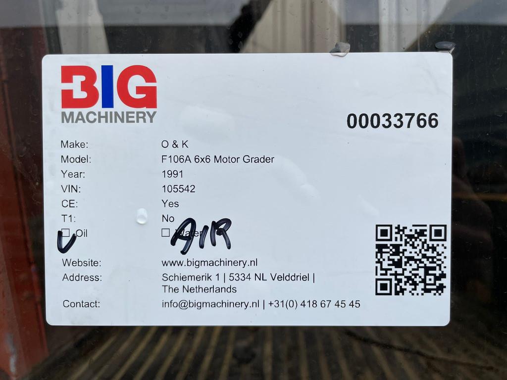 O&K F106A 6x6 Motor Grader