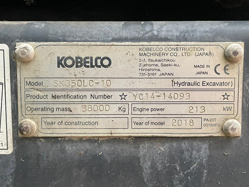 2018 KOBELCO SK350LC-10-49249816