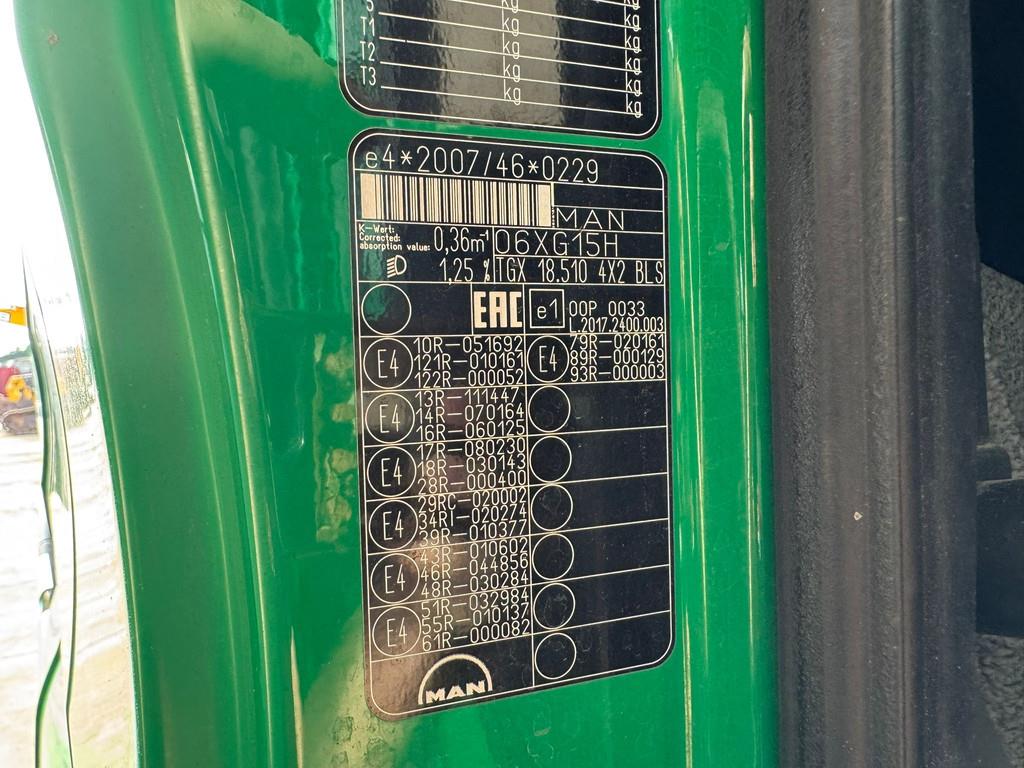 MAN TGX 18.510 4x2 tipper hydraulic