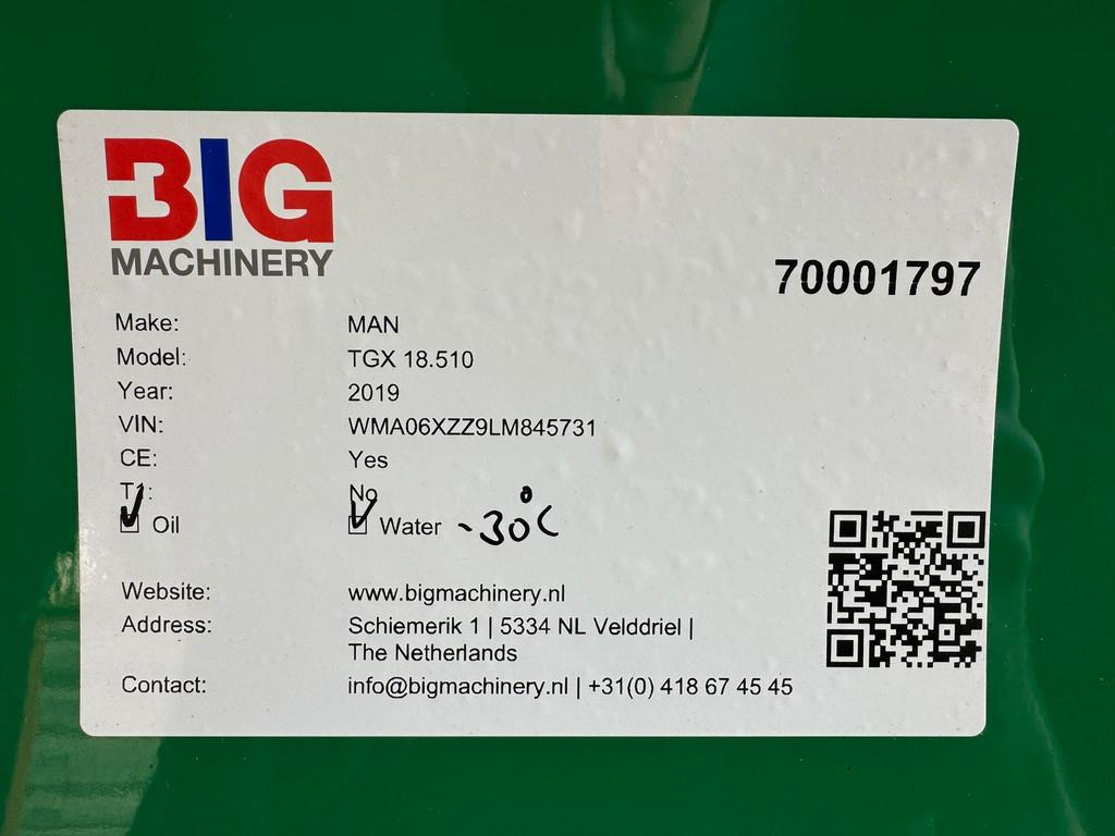 MAN TGX 18.510 4x2 tipper hydraulic