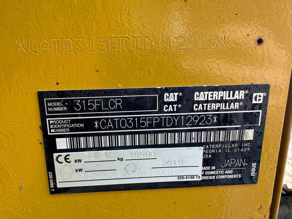 CAT 315F LCR