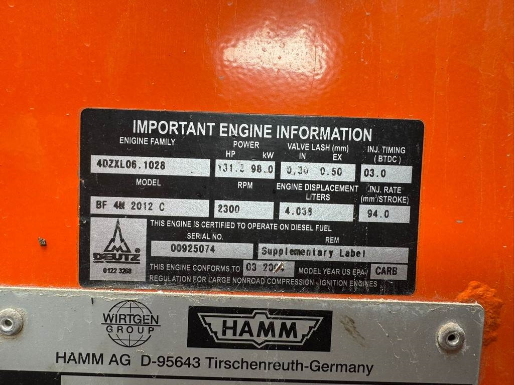Hamm 3412 incl. Padfoot shields