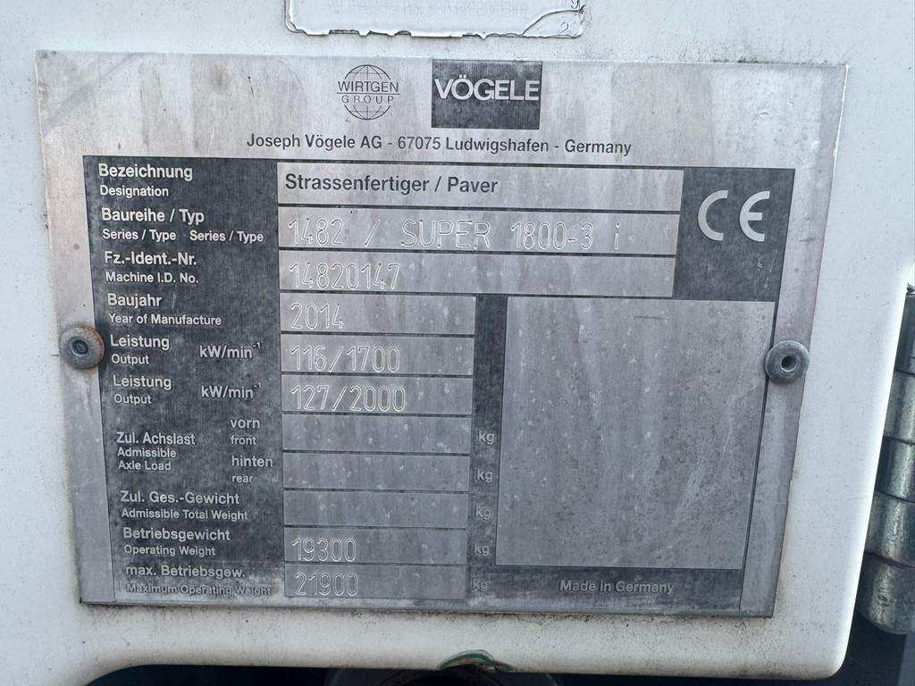 Vögele Super 1800-3i