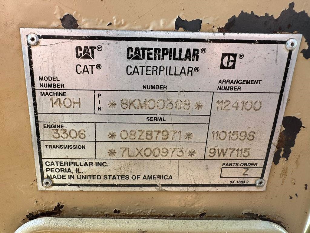 CAT 140H 140H 3306 engine