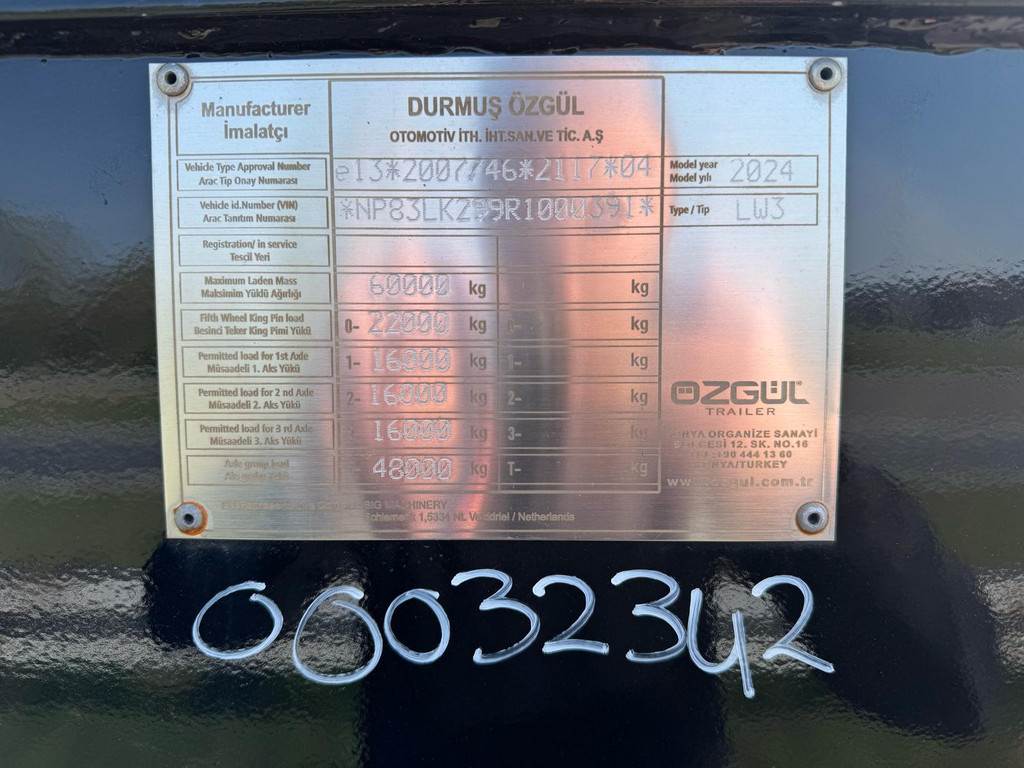 Ozgul 60 Ton 3 axle - LW3 AFR FIX