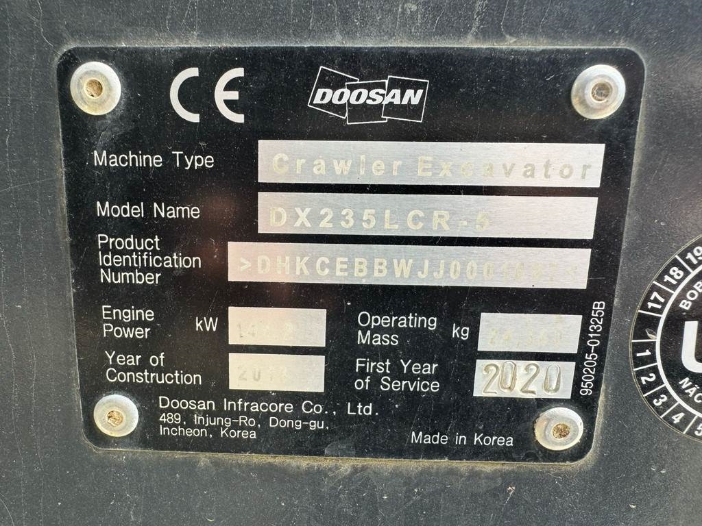 Doosan DX235LCR-5 - 680 hours