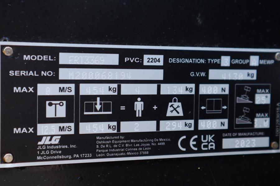 JLG ERT3369 Unused, Electric, 12m Working Height, 454k