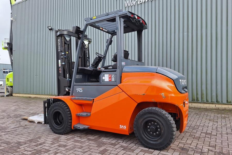 Toyota 9FBM70T Electric, 7 Tons Capacity, Lift Height 4.7