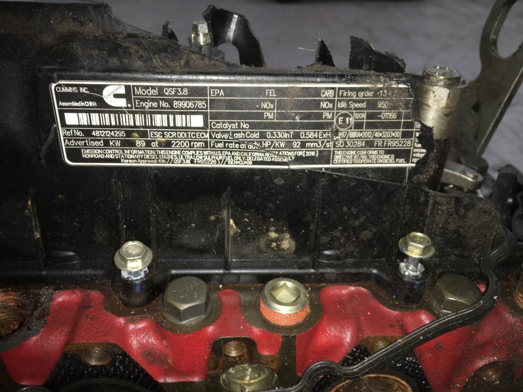 Cummins QSF 3.8 CPL4787 USED