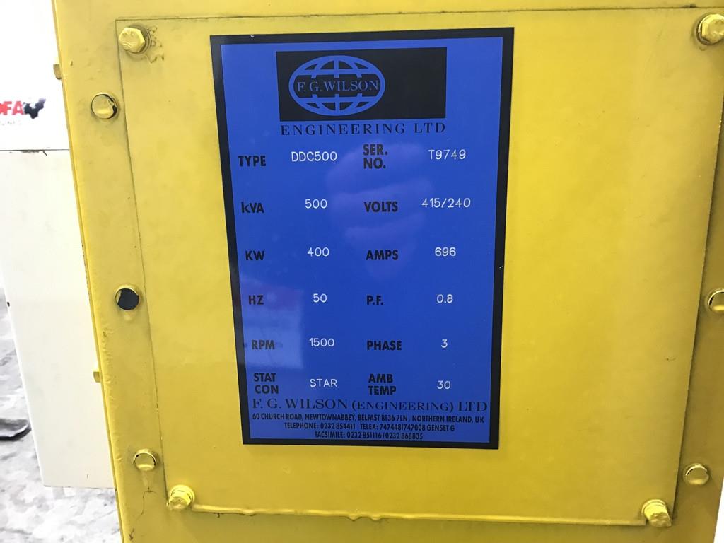 Detroit Diesel AMFORD HC544D GENERATOR 500KVA USED