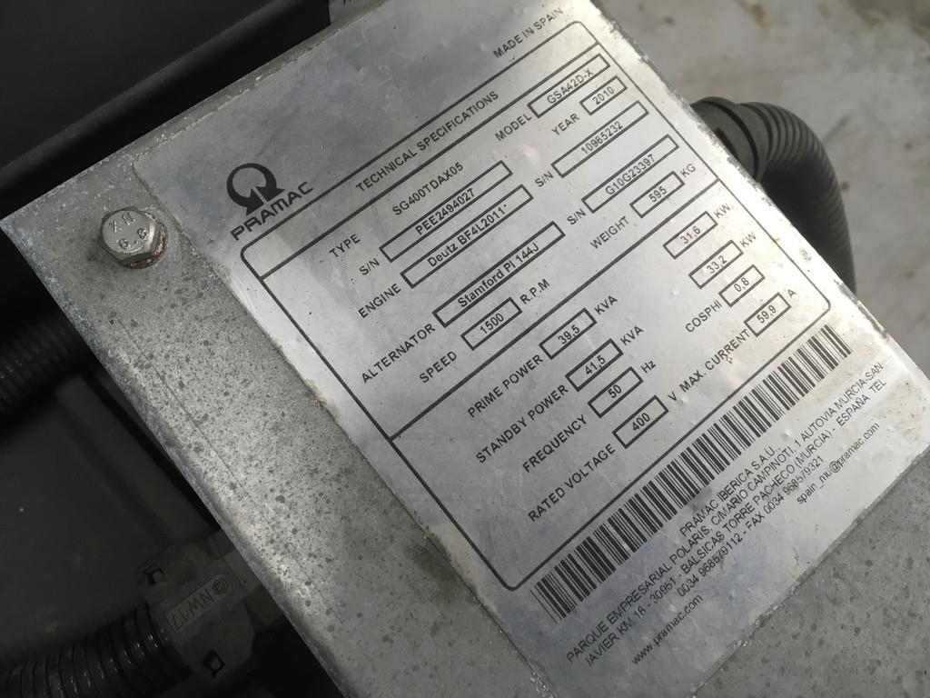 Deutz BF4L2011 GENERATOR 40KVA NEW