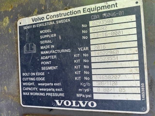 [Other] (99000822) 1.15 m Tieflöffel / bucket Volvo S6