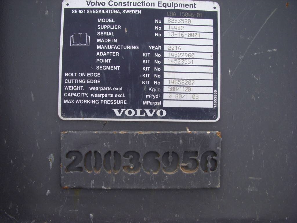 [Other] (99000822) 1.15 m Tieflöffel / bucket Volvo S6