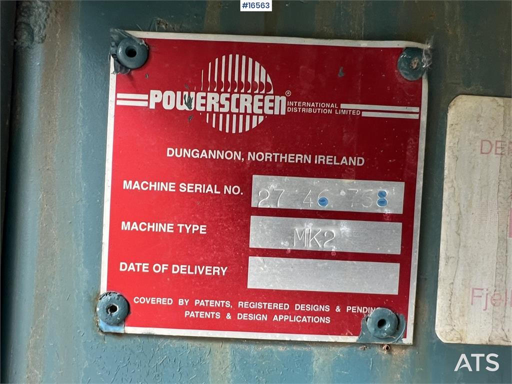 Powerscreen MK 2 Quarry sieve