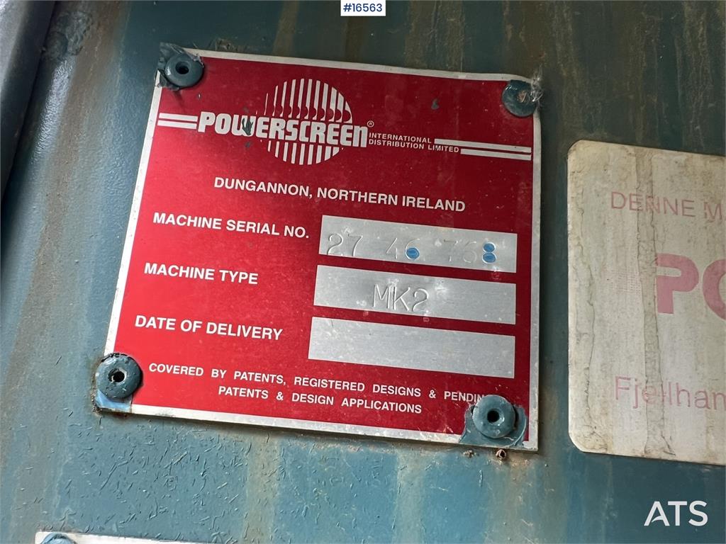 Powerscreen MK 2 Quarry sieve