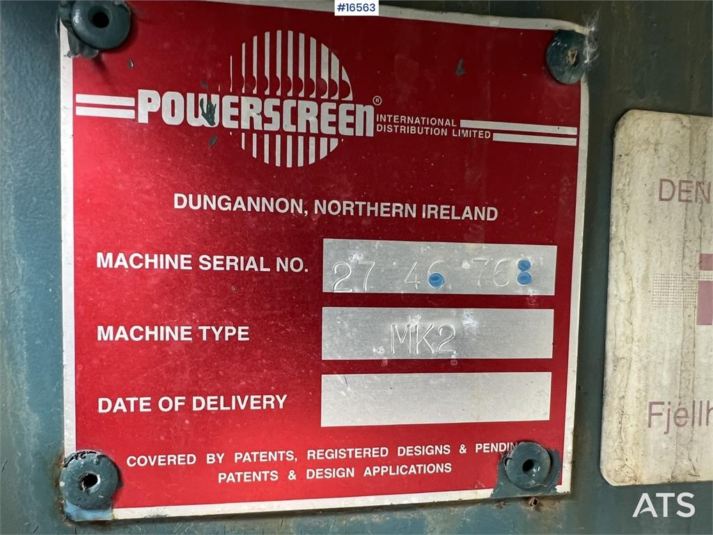 Powerscreen MK 2 Quarry sieve