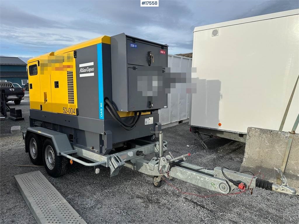 QAS80 diesel generator/aggegate on trailer  Machineryscanner