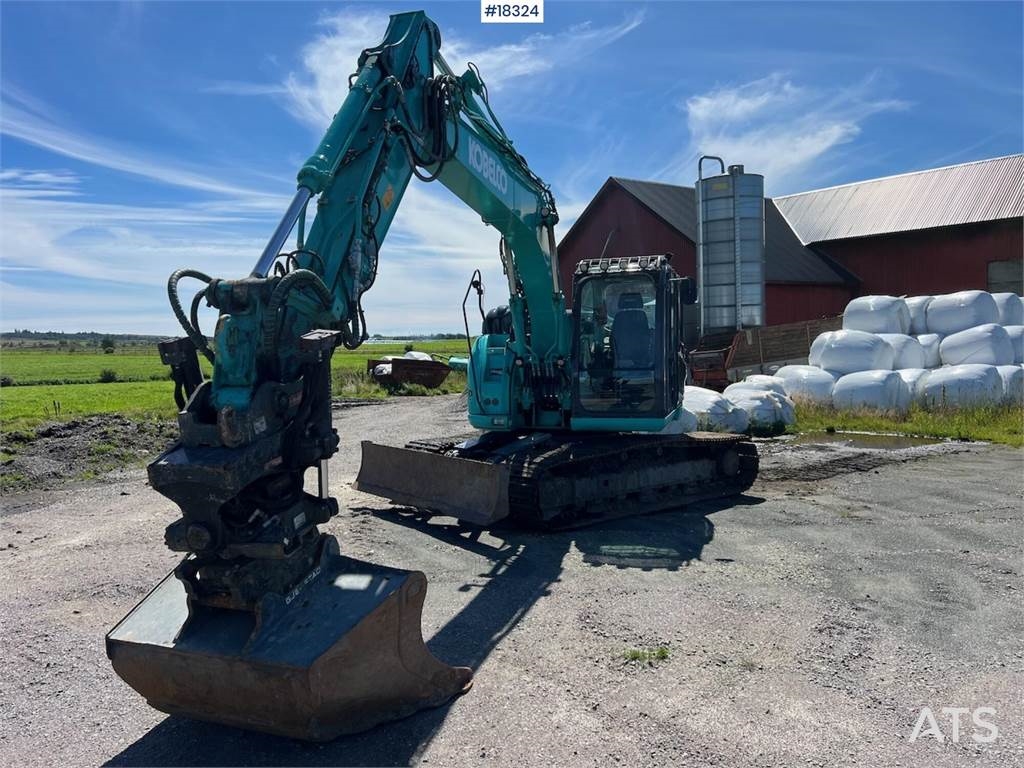 SK140SRLC-5 Excavator w/ sanding bucket digger buc  Machineryscanner