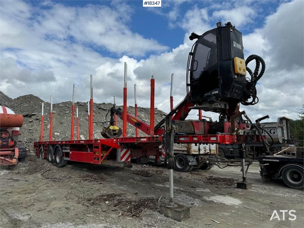 timber trailer w/ extension and 16.5 t/m Hiab Timb  Machineryscanner