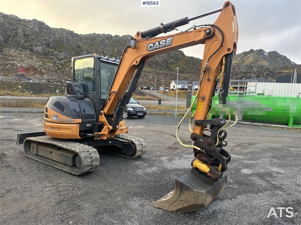 CASE CX50B excavator w/rototilt, hammer, grapple and 3