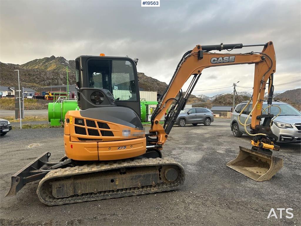 CASE CX50B excavator w/rototilt, hammer, grapple and 3