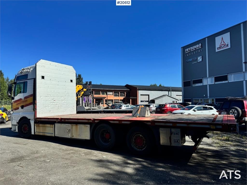 MAN TGX 580 Flatbed truck.