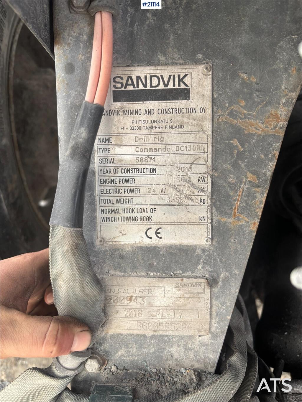 Sandvik Commando 130RI Drilling Rig