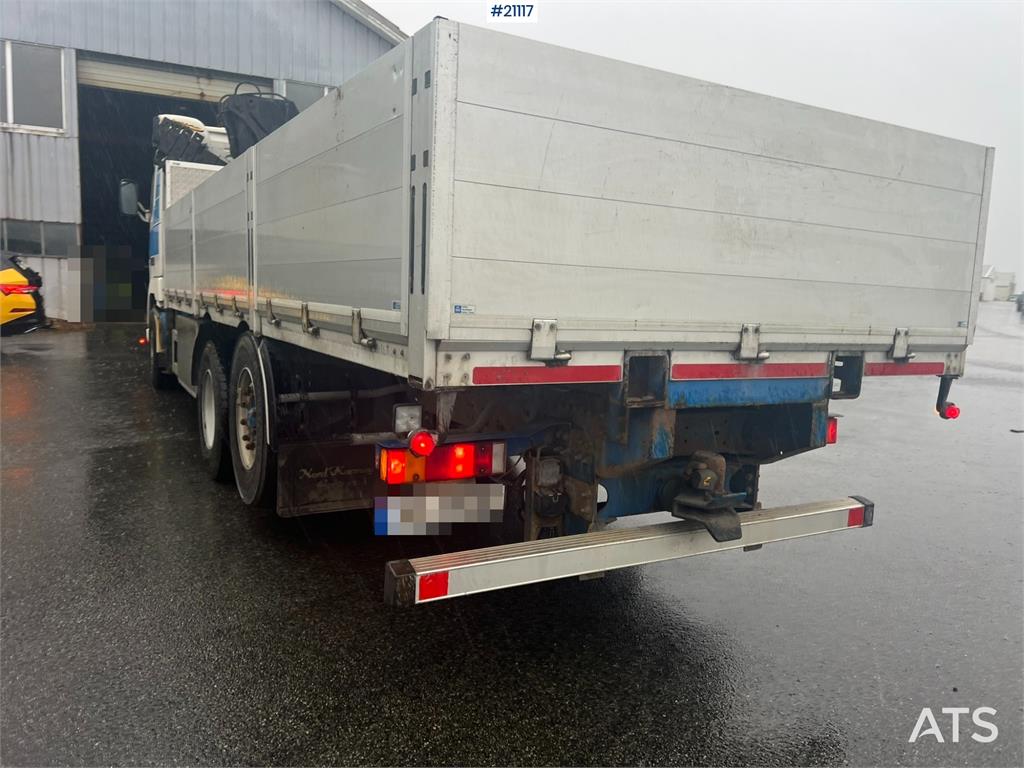 Volvo FH16 flatbed truck w/ 20t/m hiab crane WATCH VIDEO