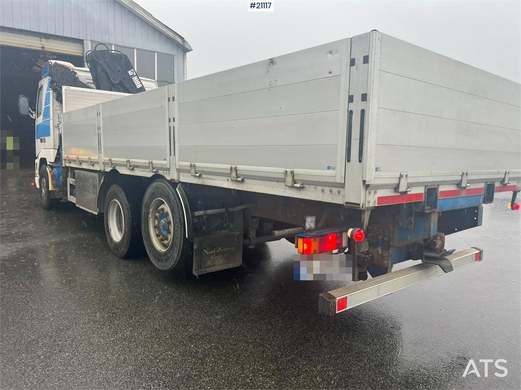 Volvo FH16 flatbed truck w/ 20t/m hiab crane WATCH VIDEO