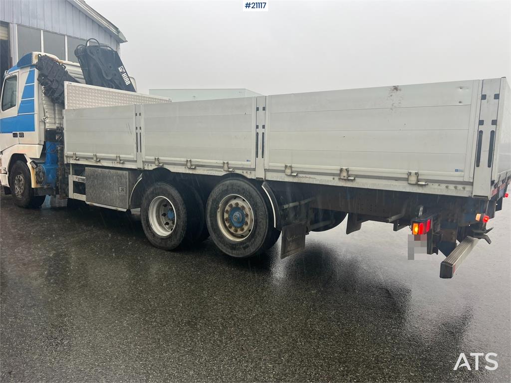 Volvo FH16 flatbed truck w/ 20t/m hiab crane WATCH VIDEO