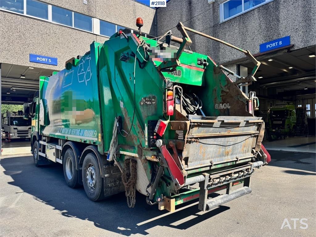 Volvo FM410 6x2 1 Chamber Waste Truck w/ Crane.