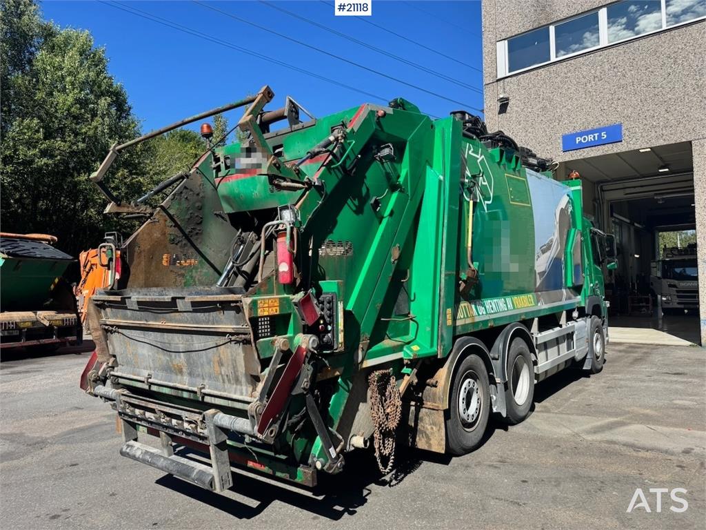 Volvo FM410 6x2 1 Chamber Waste Truck w/ Crane.