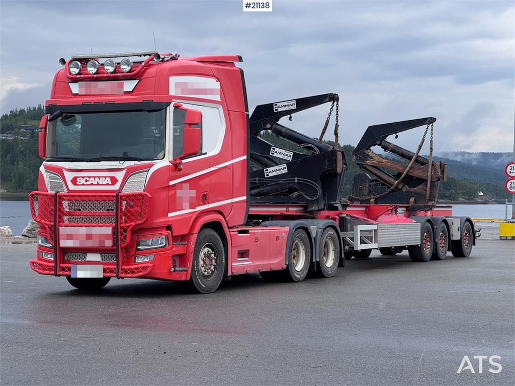 Scania 580 NextGen w/ 2015 Hammar 195s Sideloader