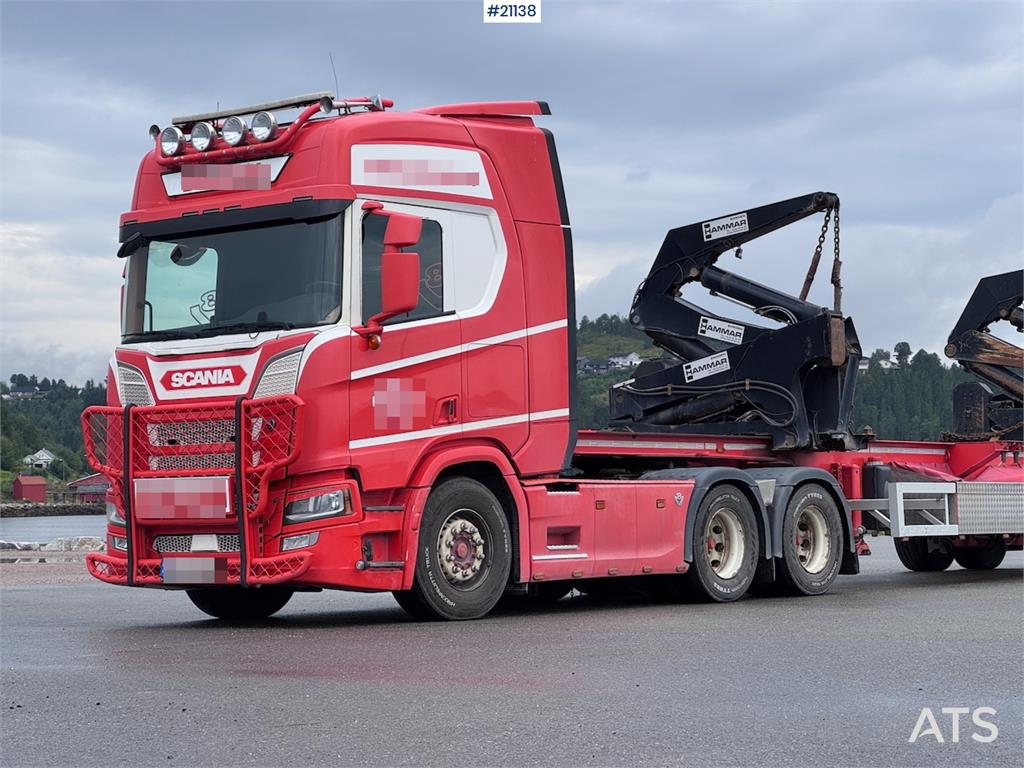 Scania 580 NextGen w/ 2015 Hammar 195s Sideloader