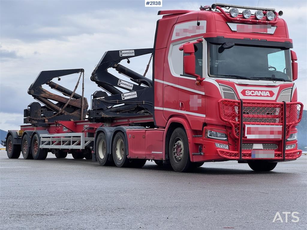 Scania 580 NextGen w/ 2015 Hammar 195s Sideloader