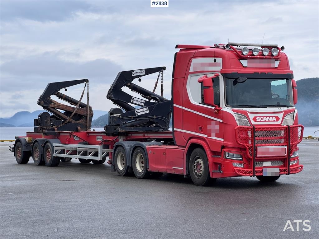 Scania 580 NextGen w/ 2015 Hammar 195s Sideloader