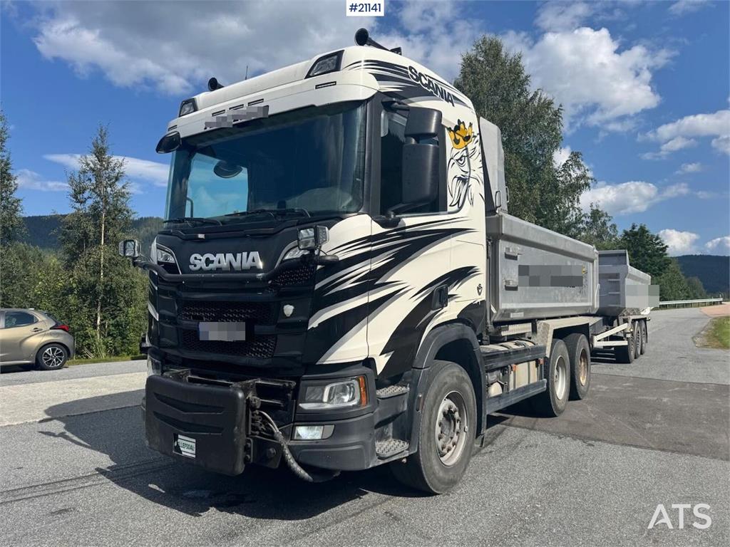 Scania R580 6x4 Plow Rigged Tipper Truck. WATCH VIDEO