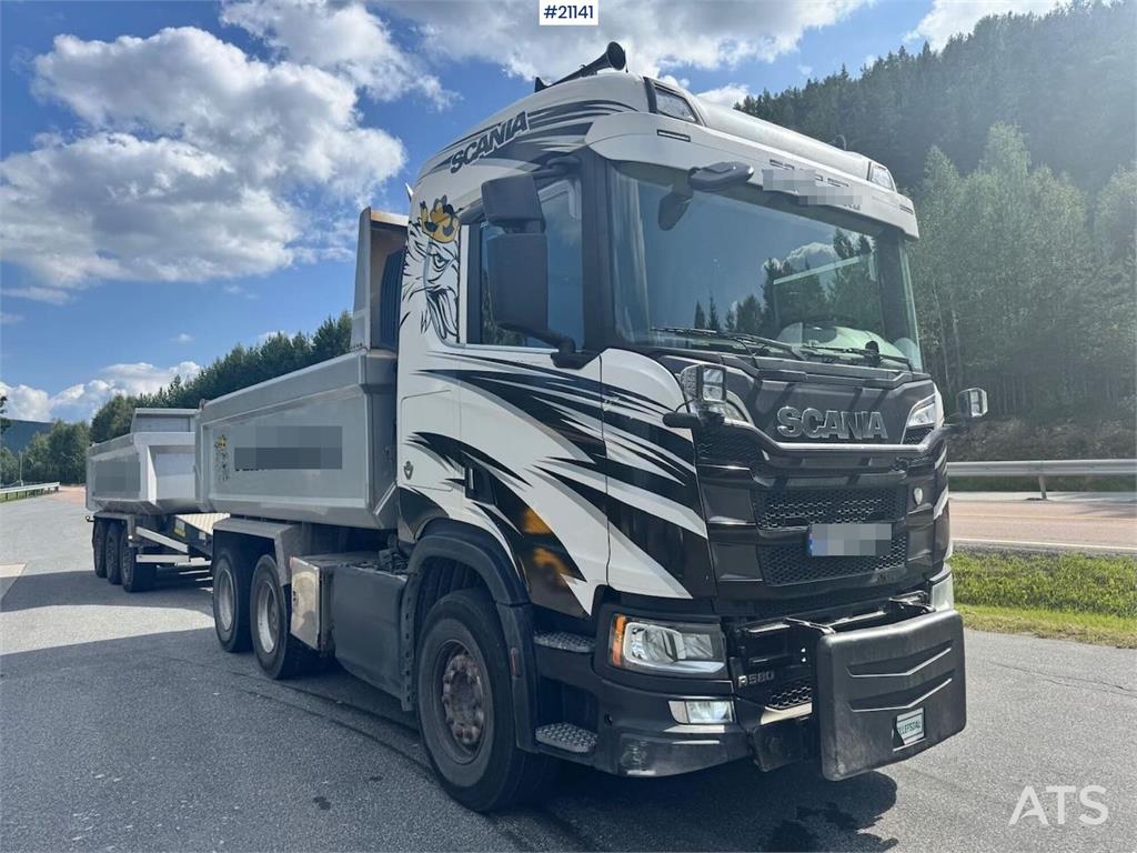 Scania R580 6x4 Plow Rigged Tipper Truck. WATCH VIDEO