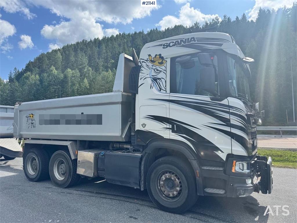 Scania R580 6x4 Plow Rigged Tipper Truck. WATCH VIDEO