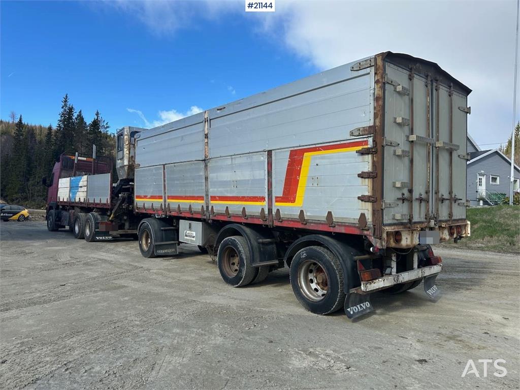 Volvo FH 16 6x4 timber truck w/ 1983 Briab grain trailer