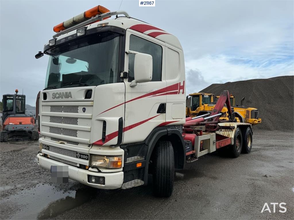 Scania R164 6x4 Hook truck.