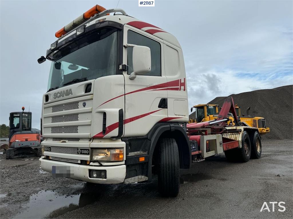 Scania R164 6x4 Hook truck.