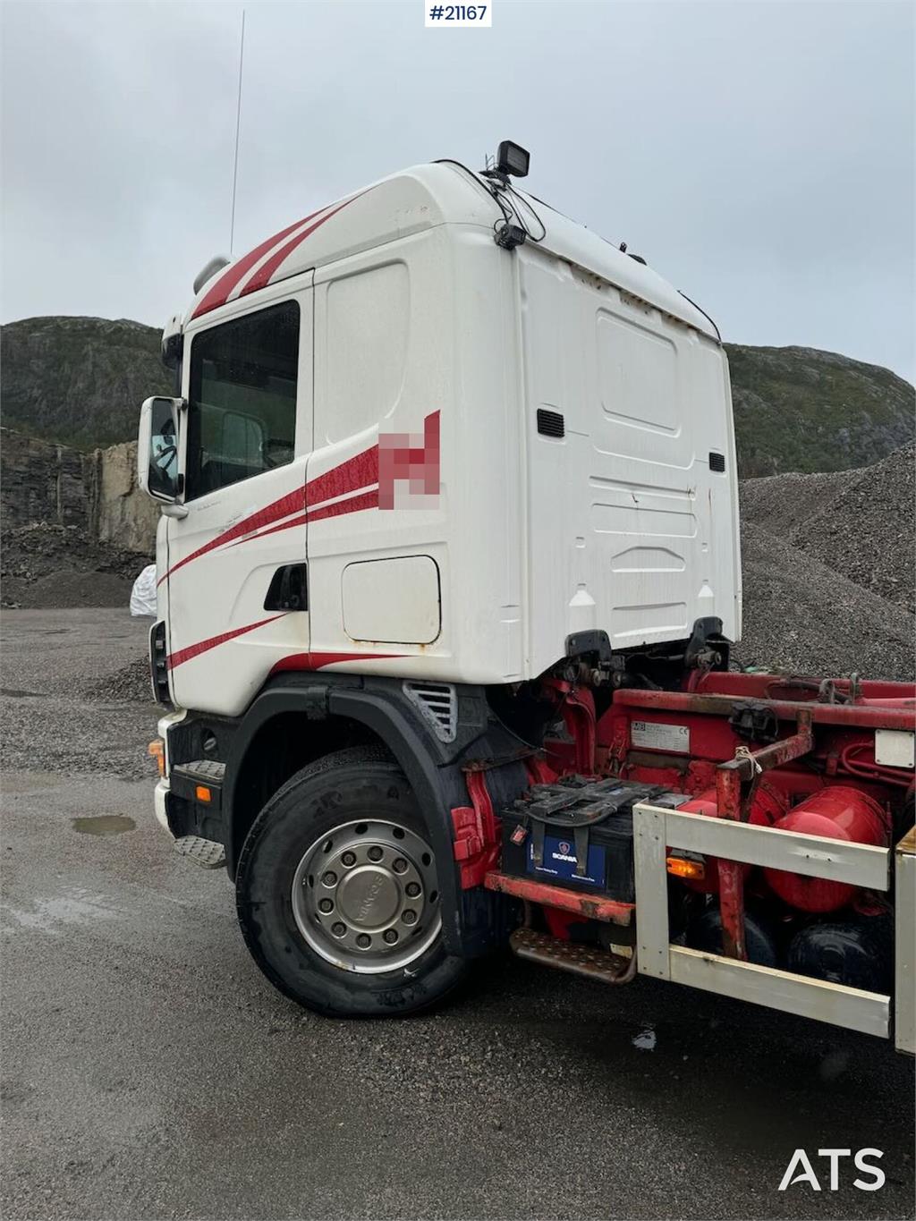 Scania R164 6x4 Hook truck.