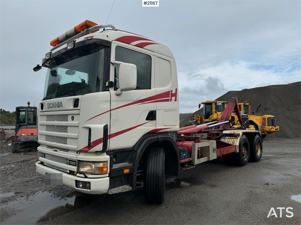 Scania R164 6x4 Hook truck.