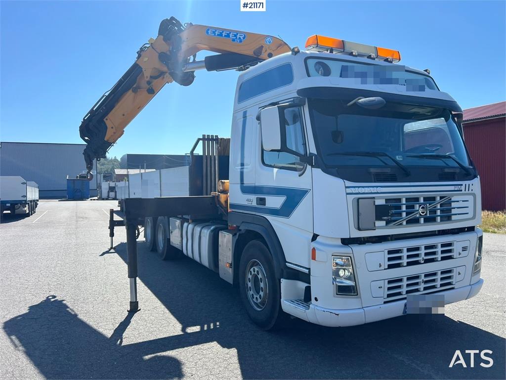Volvo FM480 crane truck w/37 t/m Effer crane