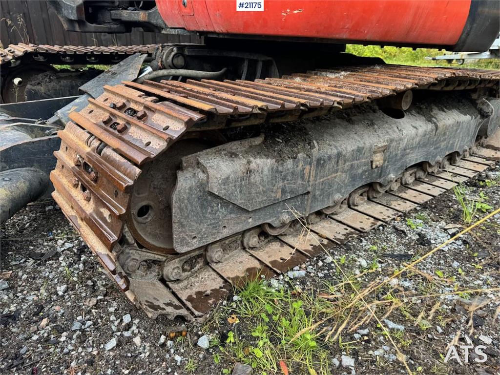Kubota U55-4 Beltegraver m/ 2 skuffer, klype og pigghamme