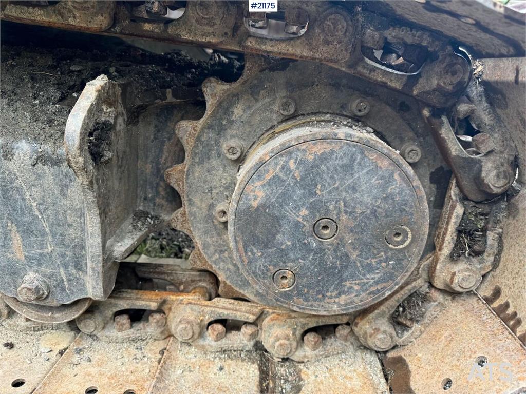 Kubota U55-4 Beltegraver m/ 2 skuffer, klype og pigghamme