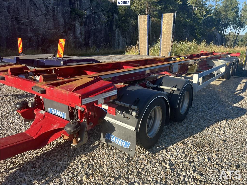 Närko 4 axle container trailer