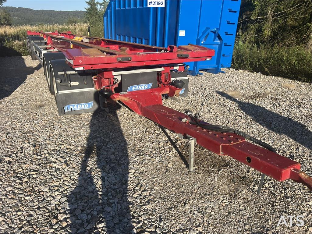 Närko 4 axle container trailer