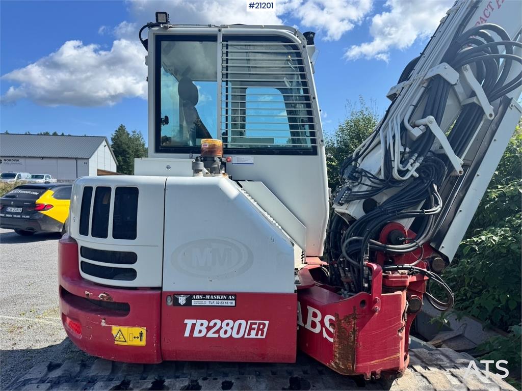 Takeuchi TB280FR Tracked excavator w/ Rototilt and 2 bucket